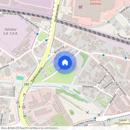 ul. Łąkowa, Centrum, Zielona Góra, lubuskie