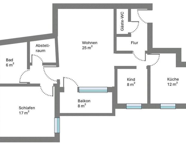 3-Zimmer-Wohnung in der Altstadt - Photo 1
