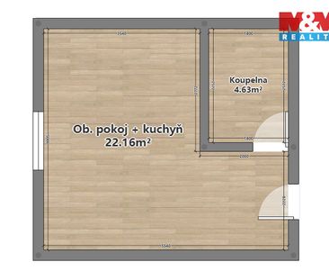 Pronájem bytu 1+kk 26 m² - Fotografie 6