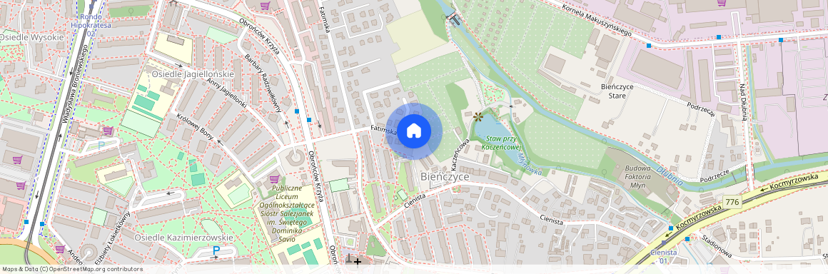 ul. Fatimska, Bieńczyce, Bieńczyce, Kraków, małopolskie