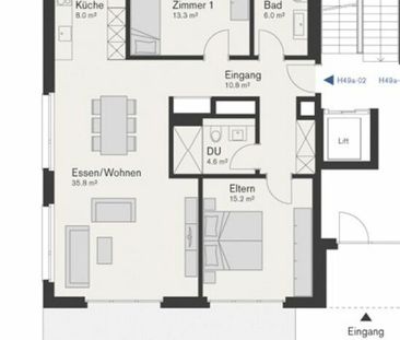 Naturnah leben, modern wohnen - 3.5-Zimmer-Sitzplatzwohnung - Photo 5