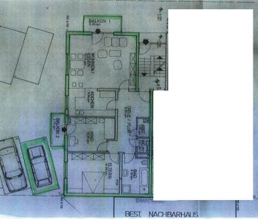 3 ZKB, Gäste-WC, Balkon,100qm - Foto 1