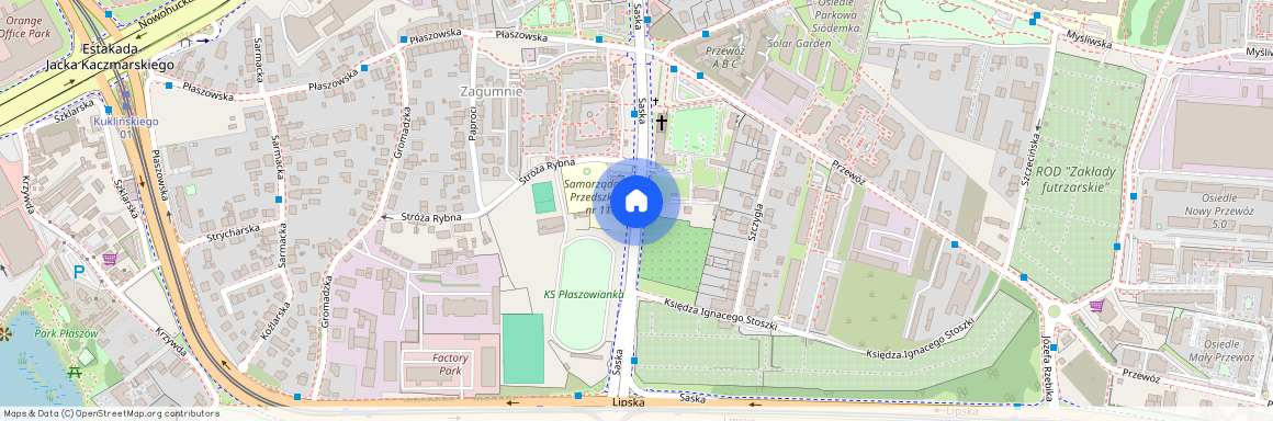 ul. Saska, Płaszów, Podgórze, Kraków, małopolskie