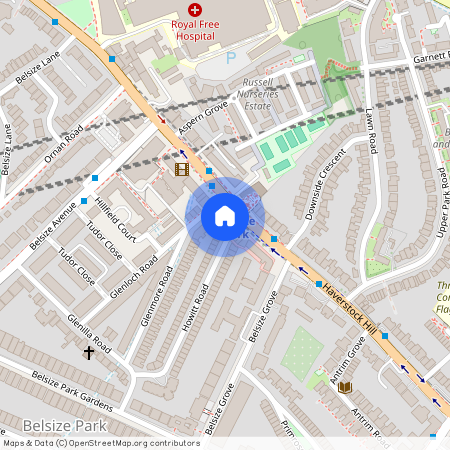 Haverstock Hill Belsize Park NW3