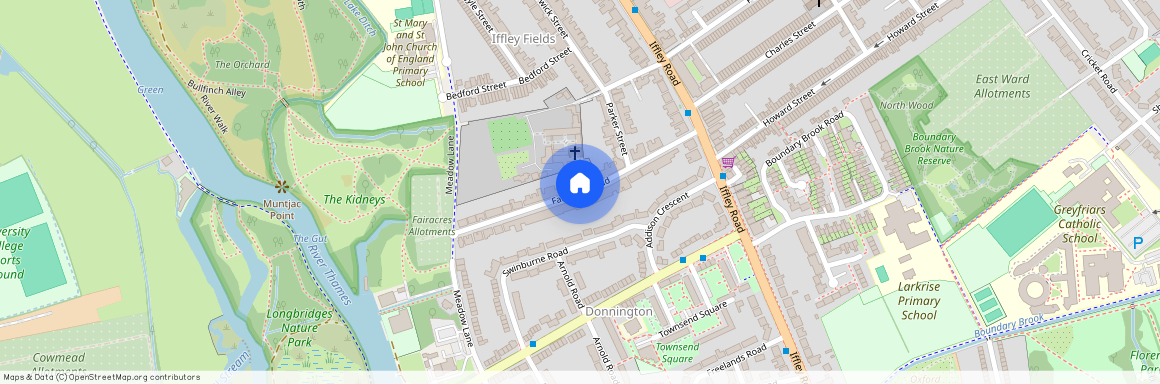 Fairacres Road, Cowley, East Oxford, Oxfordshire, OX4