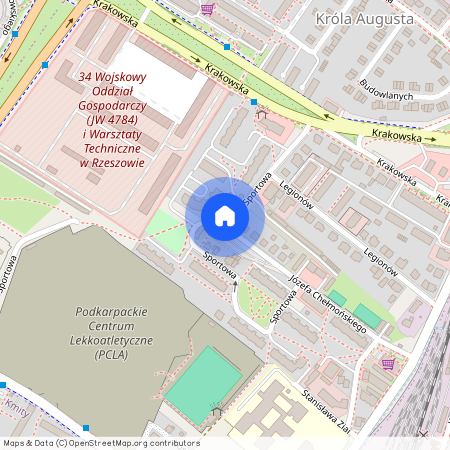 ul. Sportowa, Króla Stanisława Augusta, Rzeszów, podkarpackie