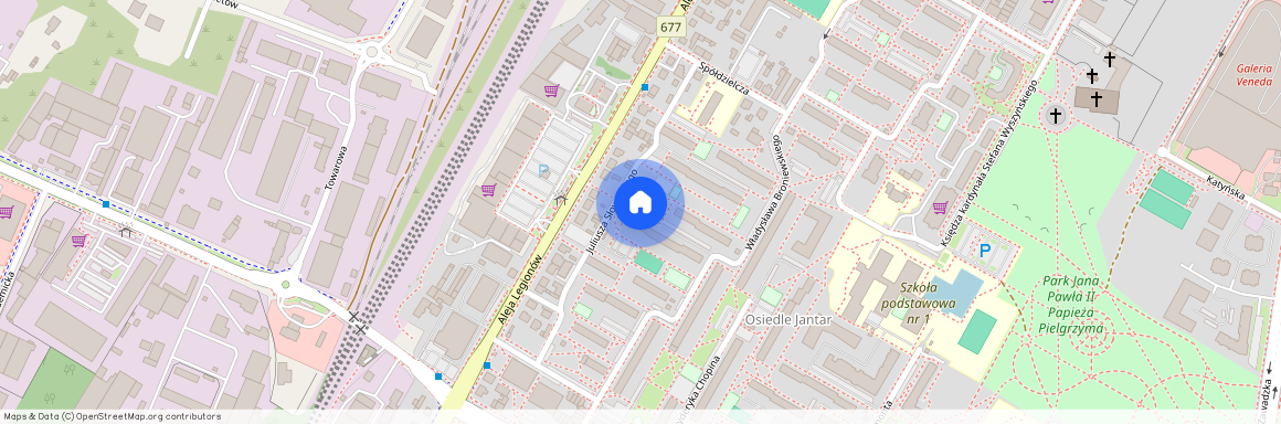 ul. Juliusza Słowackiego, Łomża, podlaskie