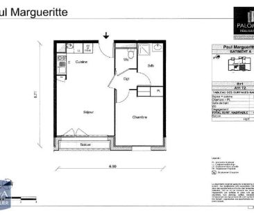 Appartement à louer 2 pièces 42.01m² - Photo 2