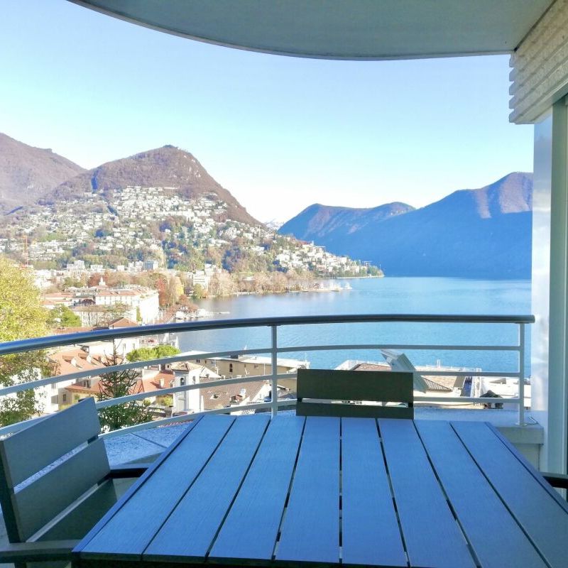 Lugano, neue Zentrale Wohnung mit wunderschönem Seeblick, 4,5 Zimmer - Foto 1