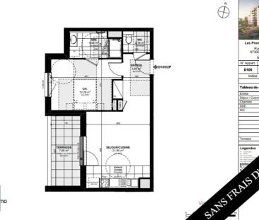 Appartement à louer 2 pièces 43.46m² - Photo 1