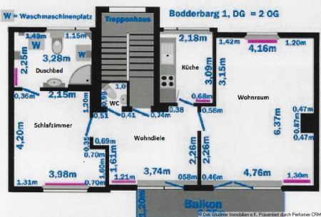 Schöne 2-Zi.-Wohnung mit großem Balkon in ruhiger Lage - Foto 4