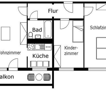Geräumige 3-Raum-Wohnung - Photo 6
