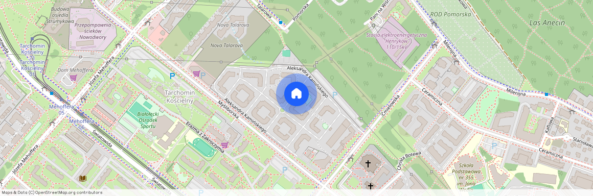 ul. Aleksandra Kamińskiego, Tarchomin, Białołęka, Warszawa, mazowieckie