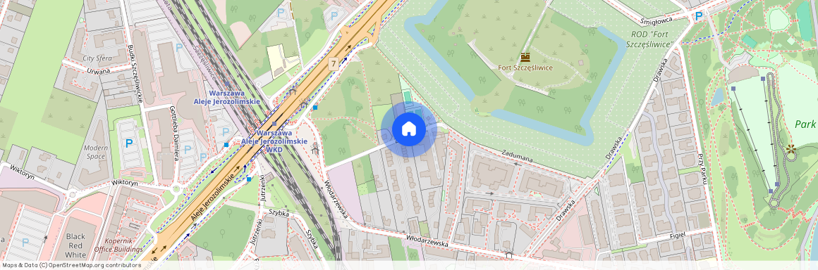 ul. Zadumana, Szczęśliwice, Ochota, Warszawa, mazowieckie