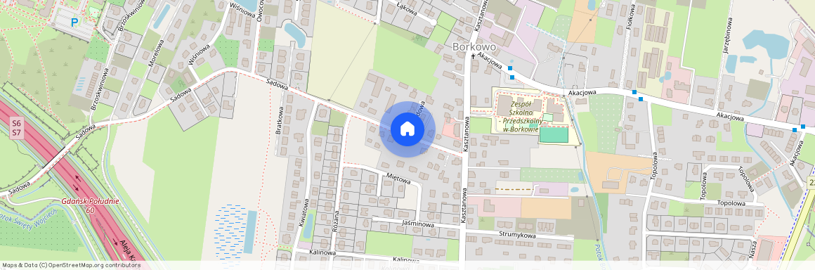 ul. Nowatorów, Borkowo, Pruszcz Gdański, gdański, pomorskie