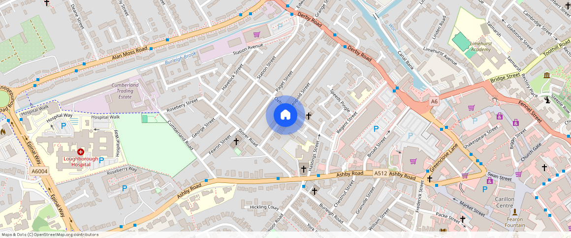 ** Leopold Street - Front door access 4 bed 2 bath, LE11 5DN, Loughborough