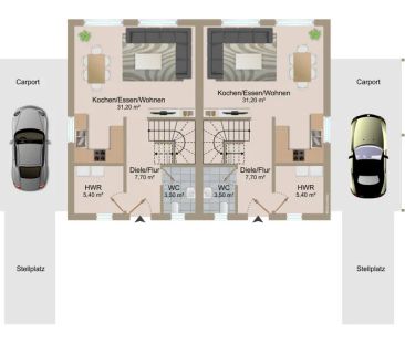 2 Doppelhaushälften in guter Lage - Photo 3