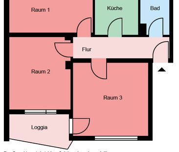 Wohnen bei der LEG: schöne 3-Zimmer-Wohnung mit Balkon in Lüdensche... - Foto 1