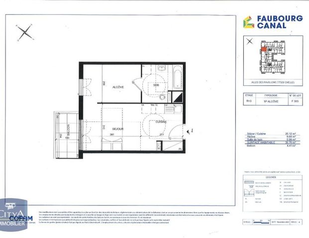 Appartement 1 Pièce 35 m² - Photo 1