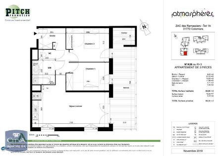 Location Appartement 3 pièces 60m² COLOMIERS 31770 - Photo 3