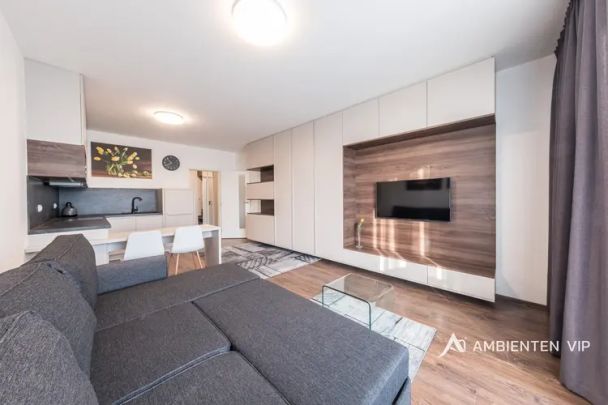 Pronájem zařízeného bytu 1+kk s balkónem a garážovým stáním – Brno - Photo 1