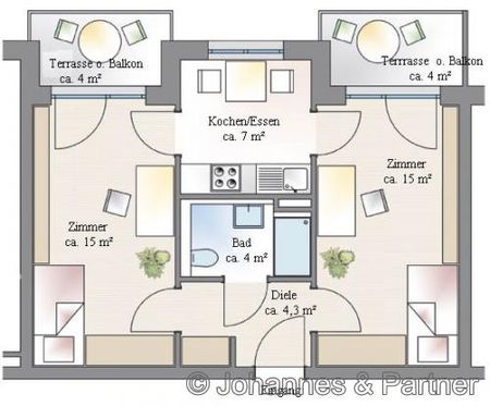 01217 Dresden - Südvorstadt , Ackermannstraße 22 WE 19 - Photo 2