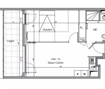 location Appartement T2 DE 40.5m² À MONTPELLIER - Photo 1