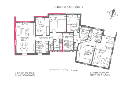 GROSSE 3-ZIMMERWOHNUNG MIT GARTENSITZPLATZ IM SCHÖNEN PFEFFINGEN - Foto 3