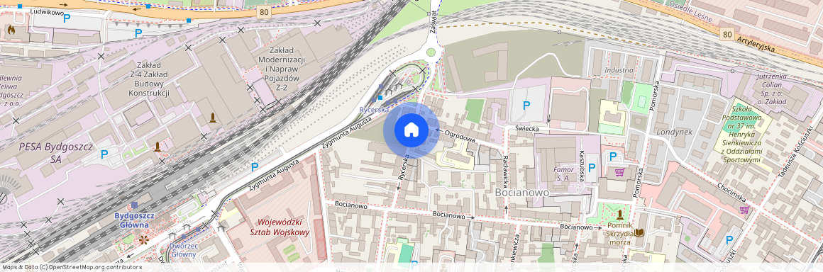 Centrum, ul. Rycerska, Bydgoszcz