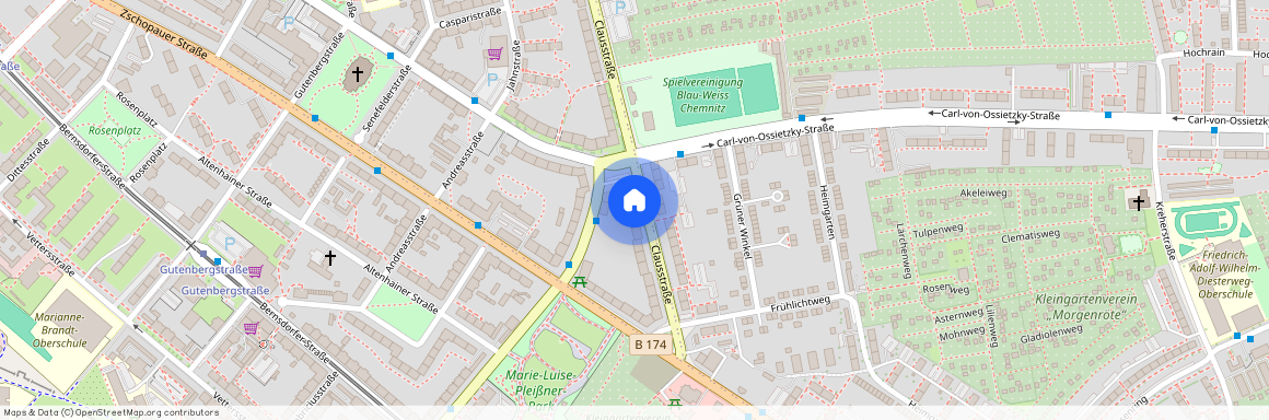 Clausstraße 114, 3.OG Rechts, 09126 Chemnitz - Lutherviertel