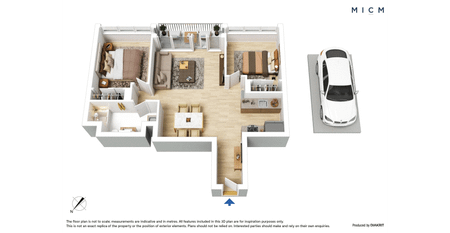 Stylish Unfurnished 2 Bedrooms Apartment in Rivergarden Condos - Photo 4