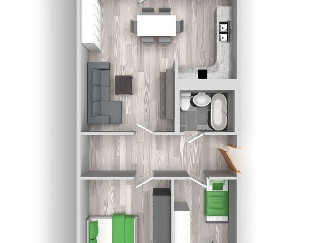 Sofort bezugsfertige Drei-Raum-Wohnung in Heide-Nord - Foto 1