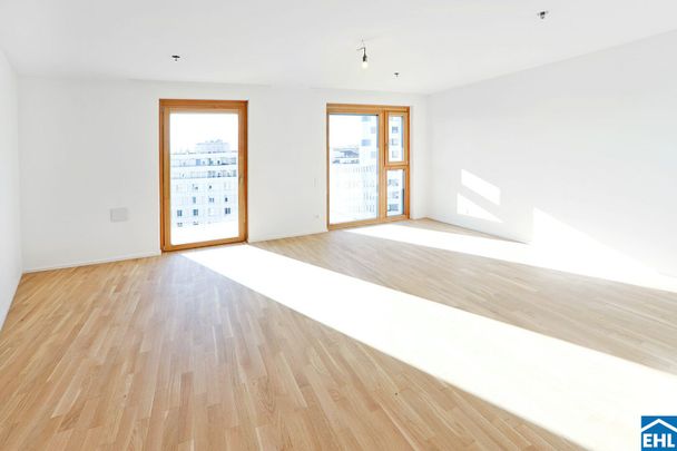 Sonnwendviertel: 1-Zimmer-Wohnung mit Balkon im 14. OG – Fitnessraum, Co-Working & Rooftop-Terrasse inklusive! - Photo 1