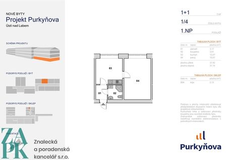 Pronájem bytu 1+1, Střekov, Ústí nad Labem - Fotografie 3