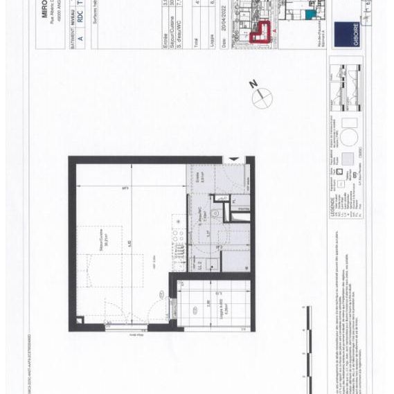 Appartement T1 à louer Angers - 41 m² - Photo 1