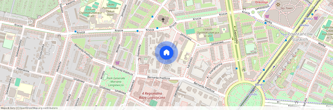 ul. Oficerska, Powstańców Śląskich, Krzyki, Wrocław, dolnośląskie