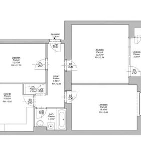 1190! 3-Zimmer-Wohnung mit Loggia in Grünruhelage ab März 2027! ERSTBEZUG NACH GENERALSANIERUNG! - Foto 3