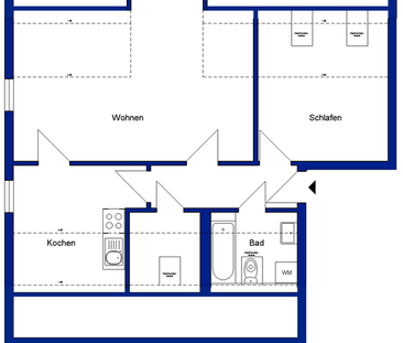 Gemütliche Wohnung im Dachgeschoss - Foto 6