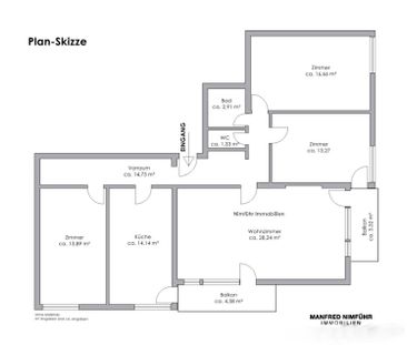 Große, sonnige 4-Zimmer-Wohnung in Parsch - Foto 4