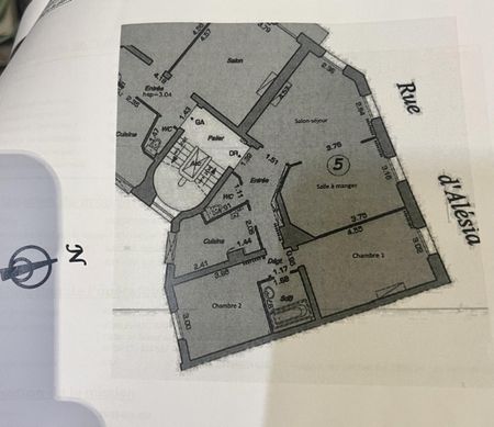 A LOUER 75014 3 PIECES RENOVE ALESIA - Photo 2