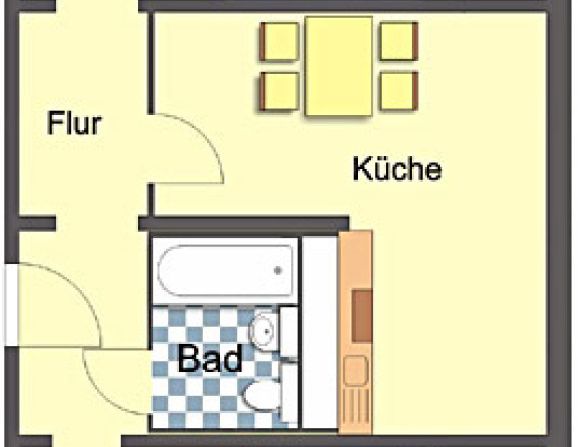 Wohnung, 1 Zimmer (32,97 m²) - Photo 1