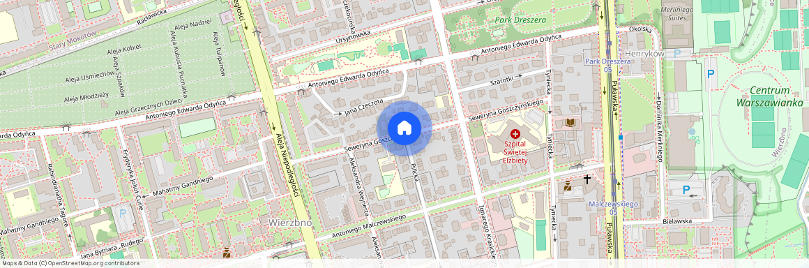 Warszawa, Mokotów, Seweryna, Goszczyńskiego