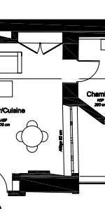 Appartement à louer 2 pièces 41.42m² - Photo 2