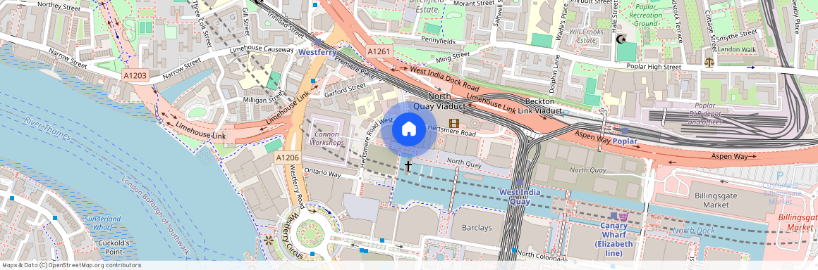 No 1 West India Quay, 26 Hertsmere Road, Canary Wharf, London, E14