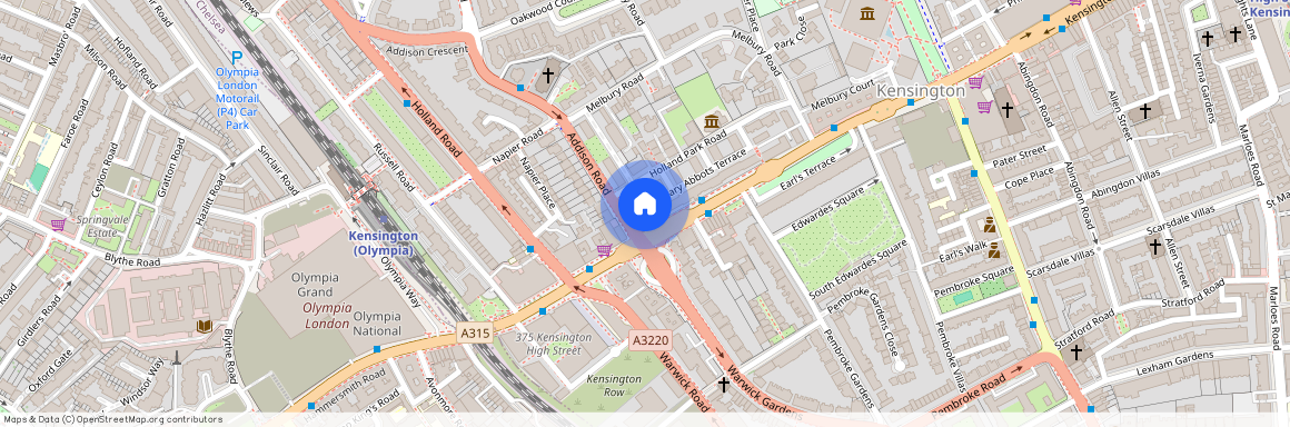 St. Mary Abbots Terrace, West Kensington, W14, London