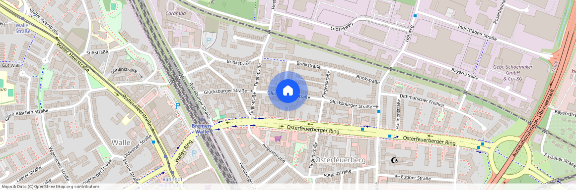 Glücksburger Straße, 28219 Walle - Osterfeuerberg
