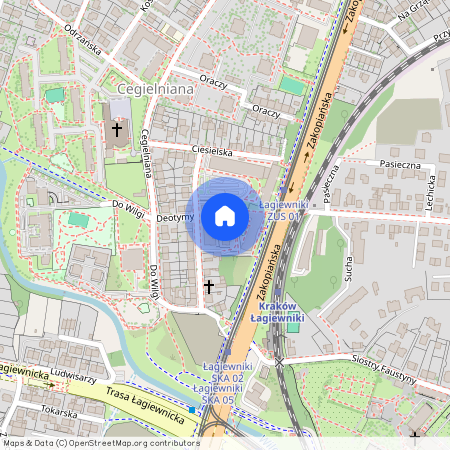 ul. Klementyny Hoffmanowej, Cegielniana, Łagiewniki-Borek Fałęcki, Kraków, małopolskie