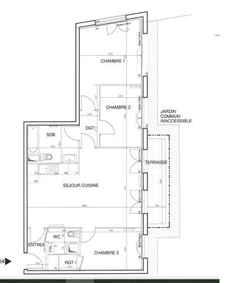 location Appartement T4 DE 78.3m² À BOBIGNY - Photo 1