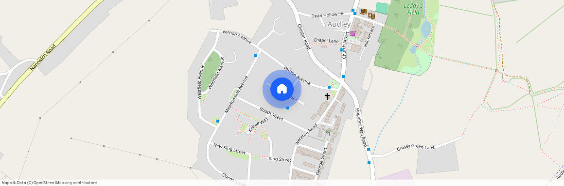 Vernon Close, Audley, Stoke-on-Trent, Staffordshire, ST7