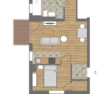 Geschmackvoll renovierte 2-Zimmer-Wohnung in zentraler Lage von Dre... - Foto 1